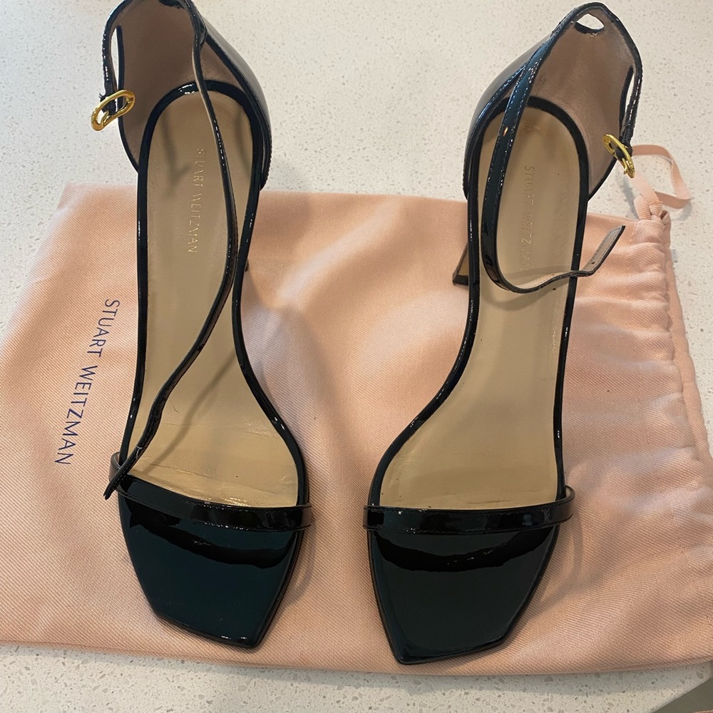 Stuart weitzman black 3 inch heels
